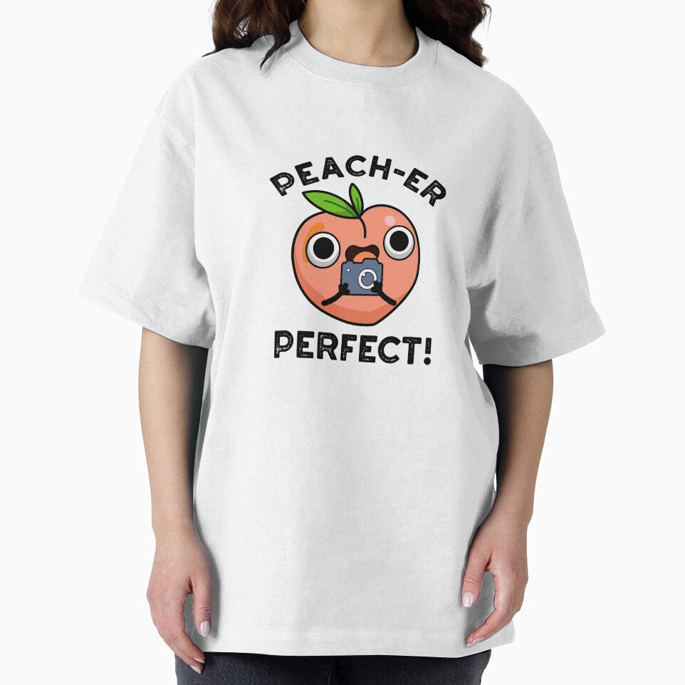 Peach-er Perfect Cute Peach Pun by punnybone
