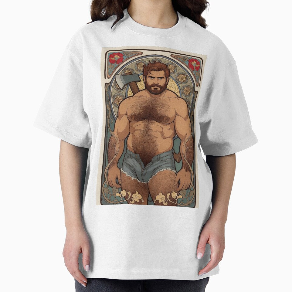 Gay Lumberjack Bear – Queer Art Nouveau Warrior by ZhivanCrimson