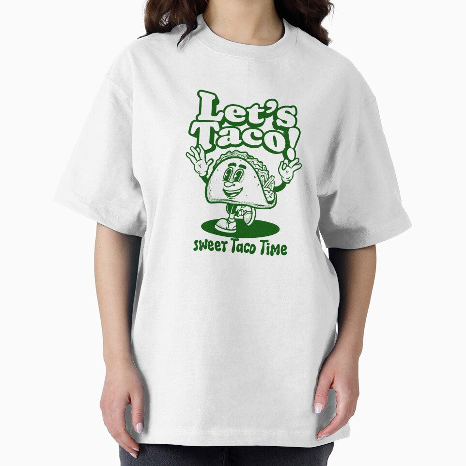 unique groovy taco food tshirt mascot character by sanwr