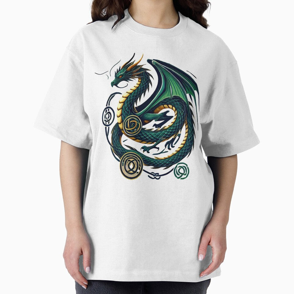 Celtic Dragon Knot – Gaelic Mythology Art, Bold Fantasy Design by CrazyGirlllc
