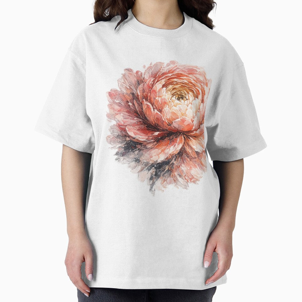 Oversized Abstract Ranunculus – Contemporary Botanical Statement by SoftMuse Designs