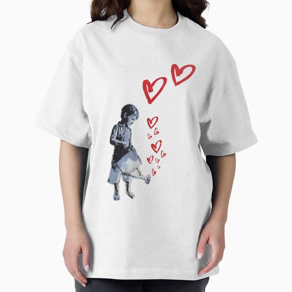 Banksy-style Urban Street Art: Child Love by ThisOnAShirt