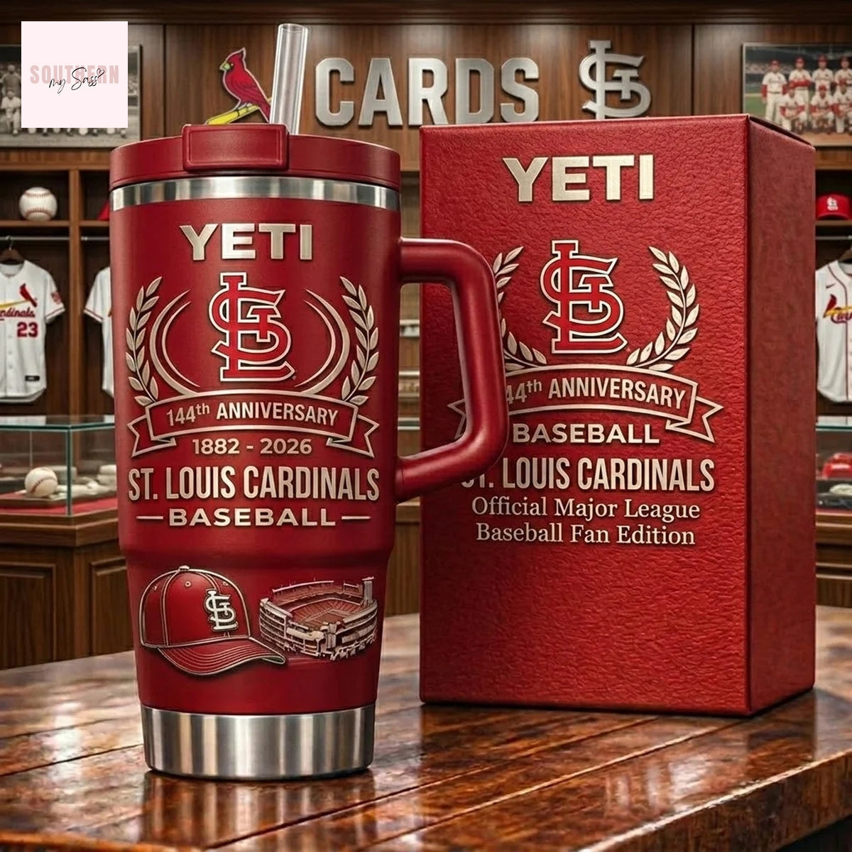 St. Louis Cardinals 144th Anniversary Tumbler