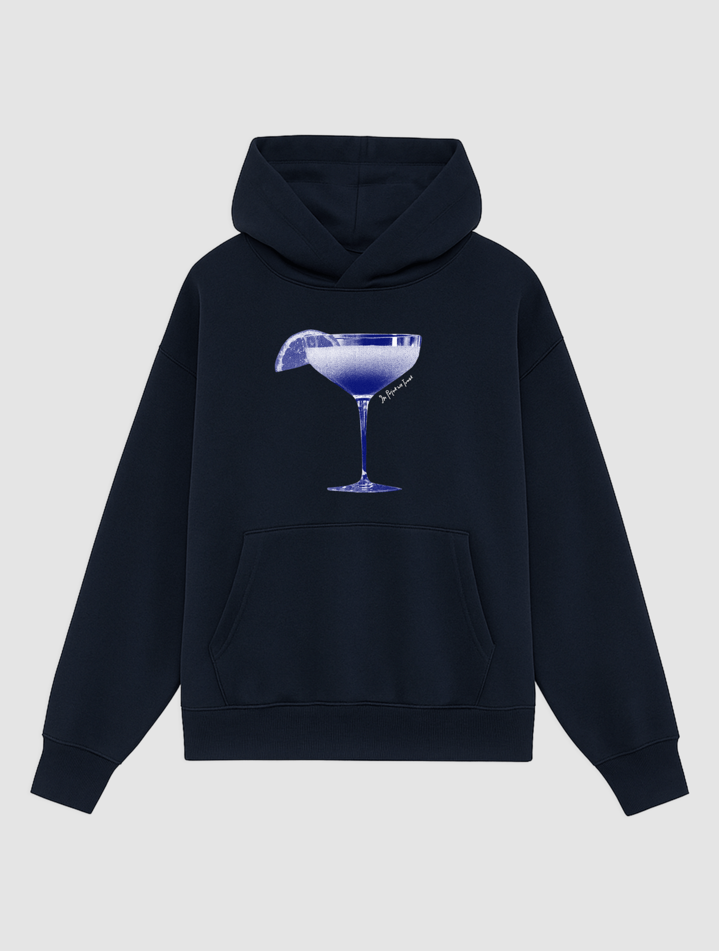 sweet or sour navy hoodie