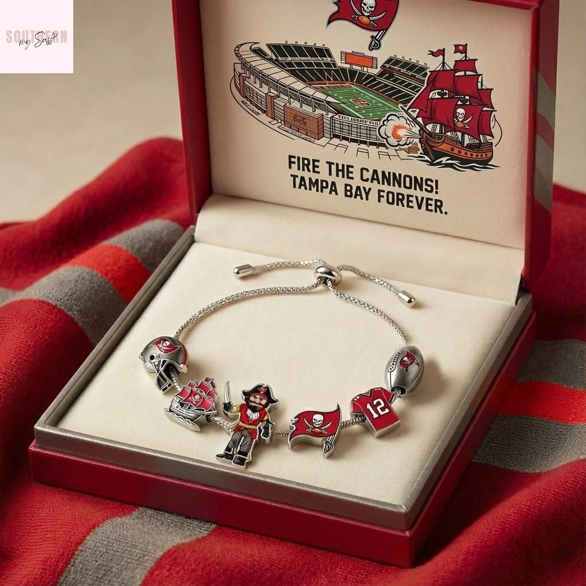 Tampa Bay Buccaneers Charm Bracelet