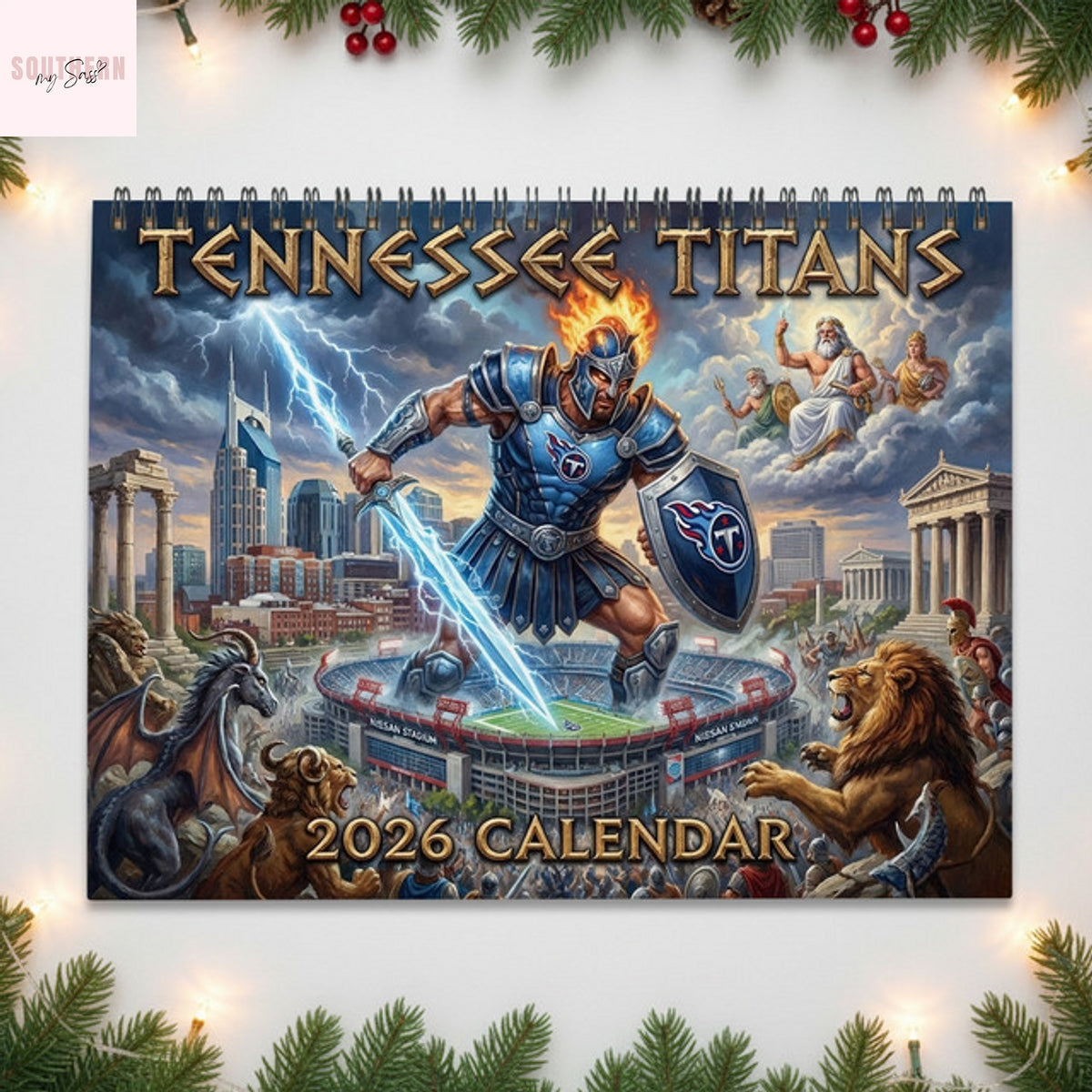 Tennessee Titans 2026 Wall Calendar