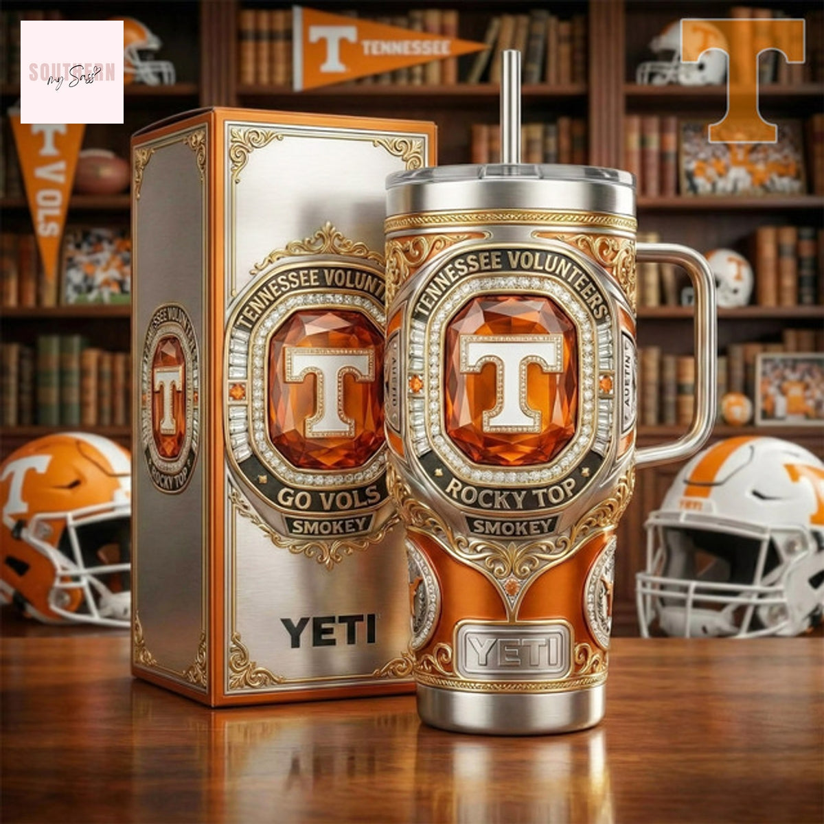 Tennessee Volunteers Go Vols Rocky Top Tumbler