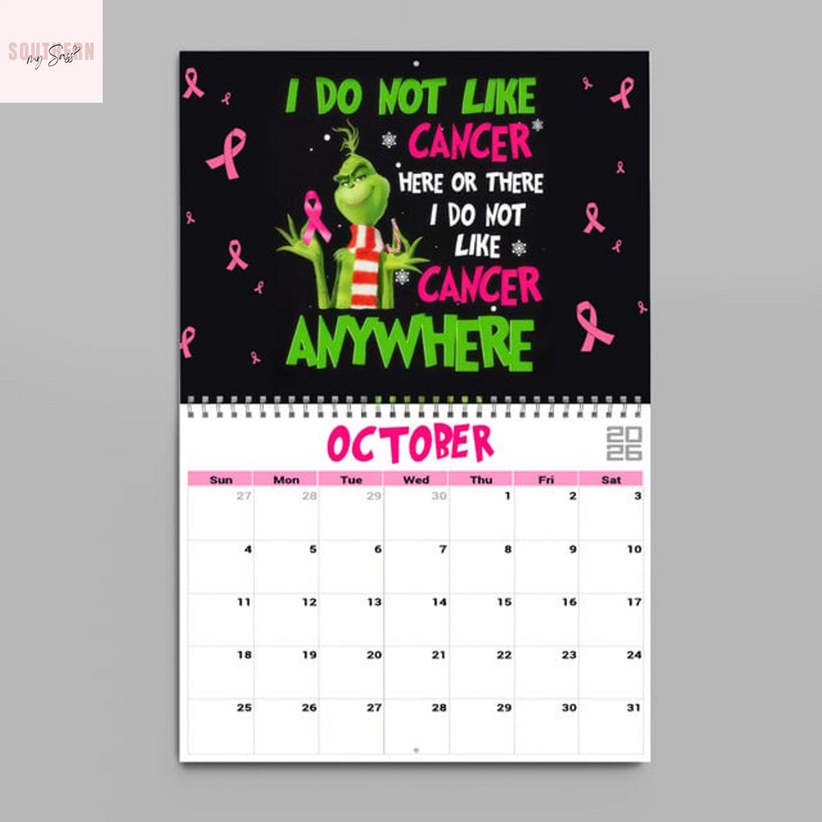 The Grinch 2026 Wall Calendar