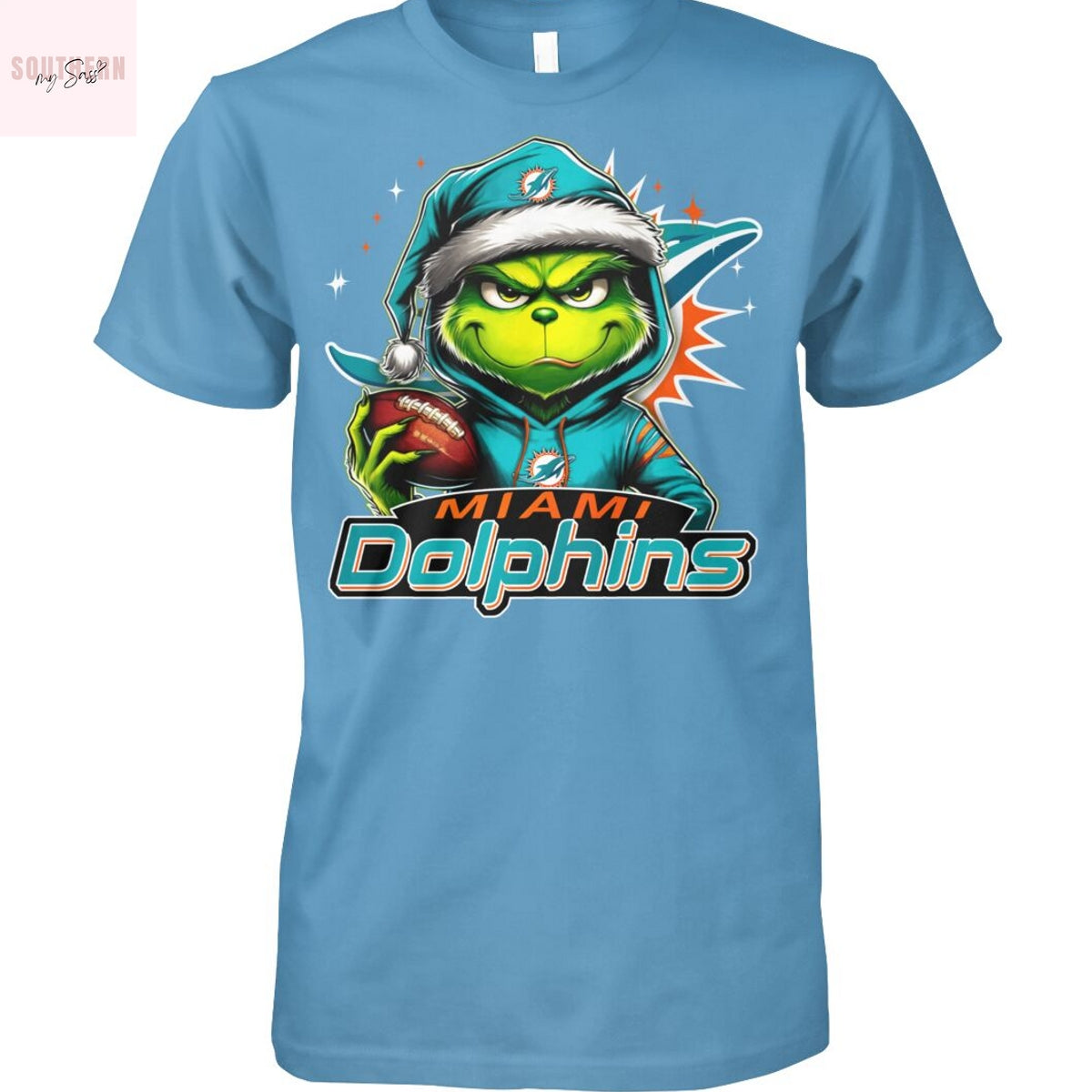 The Grinch Christmas x Miami Dolphins Unsiex T-Shirt
