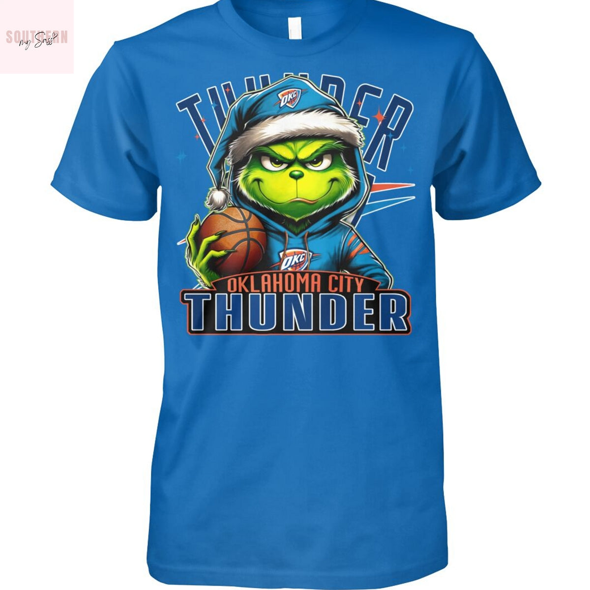 The Grinch Christmas x Oklahoma City Thunder Unsiex T-Shirt