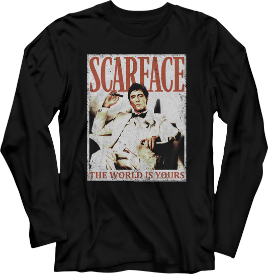 The World Is Yours Scarface Long Sleeve Shirt