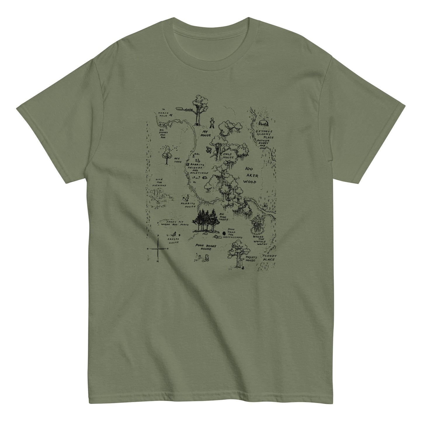 100 Acre Map Men's Classic Tee