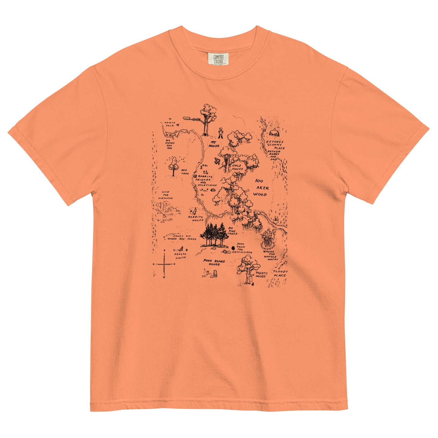 100 Acre Map Men's Relaxed Fit Tee