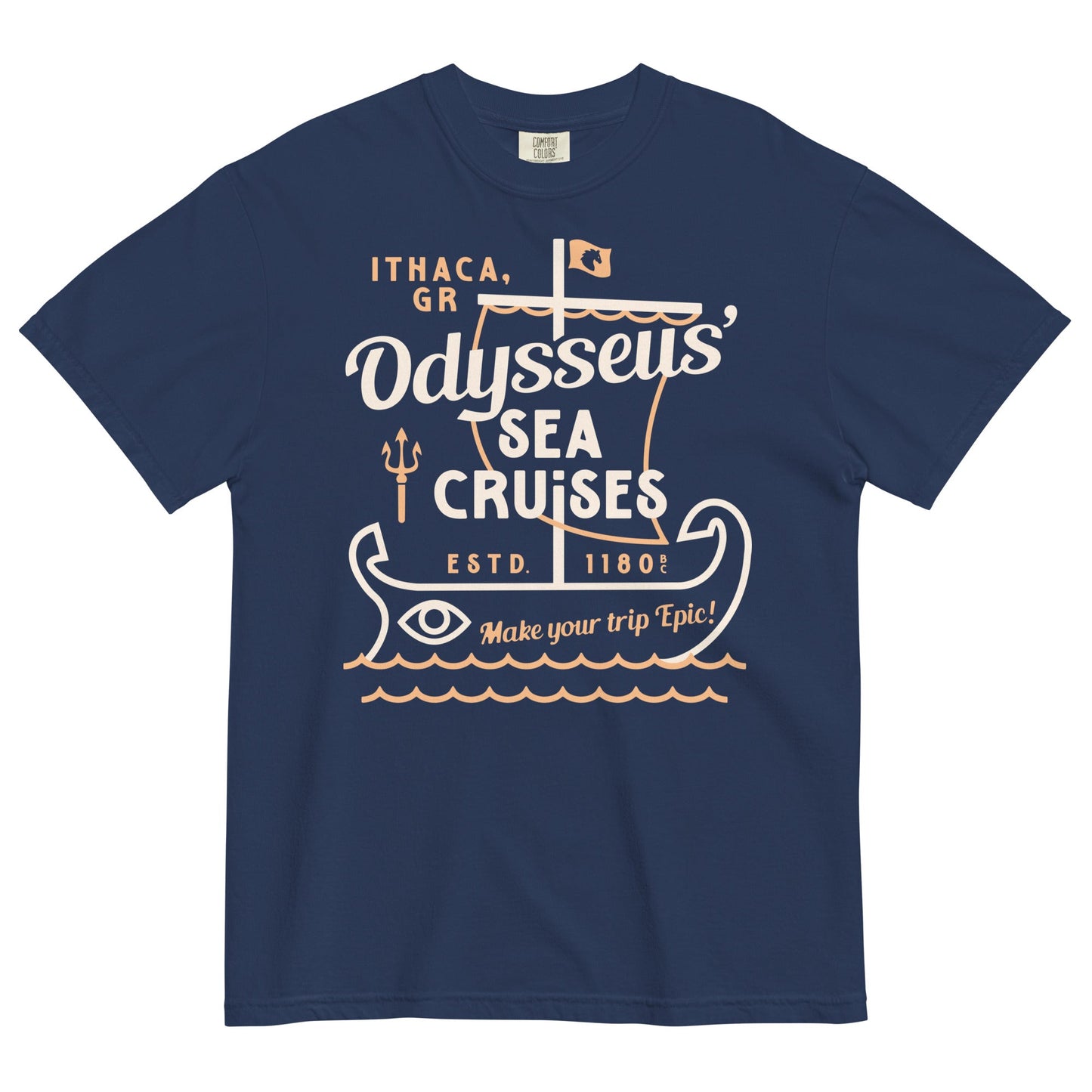 Odysseus Sea Cruises Men's Relaxed Fit Tee