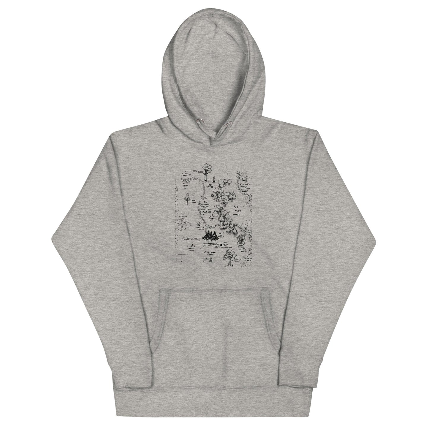 100 Acre Map Unisex Hoodie