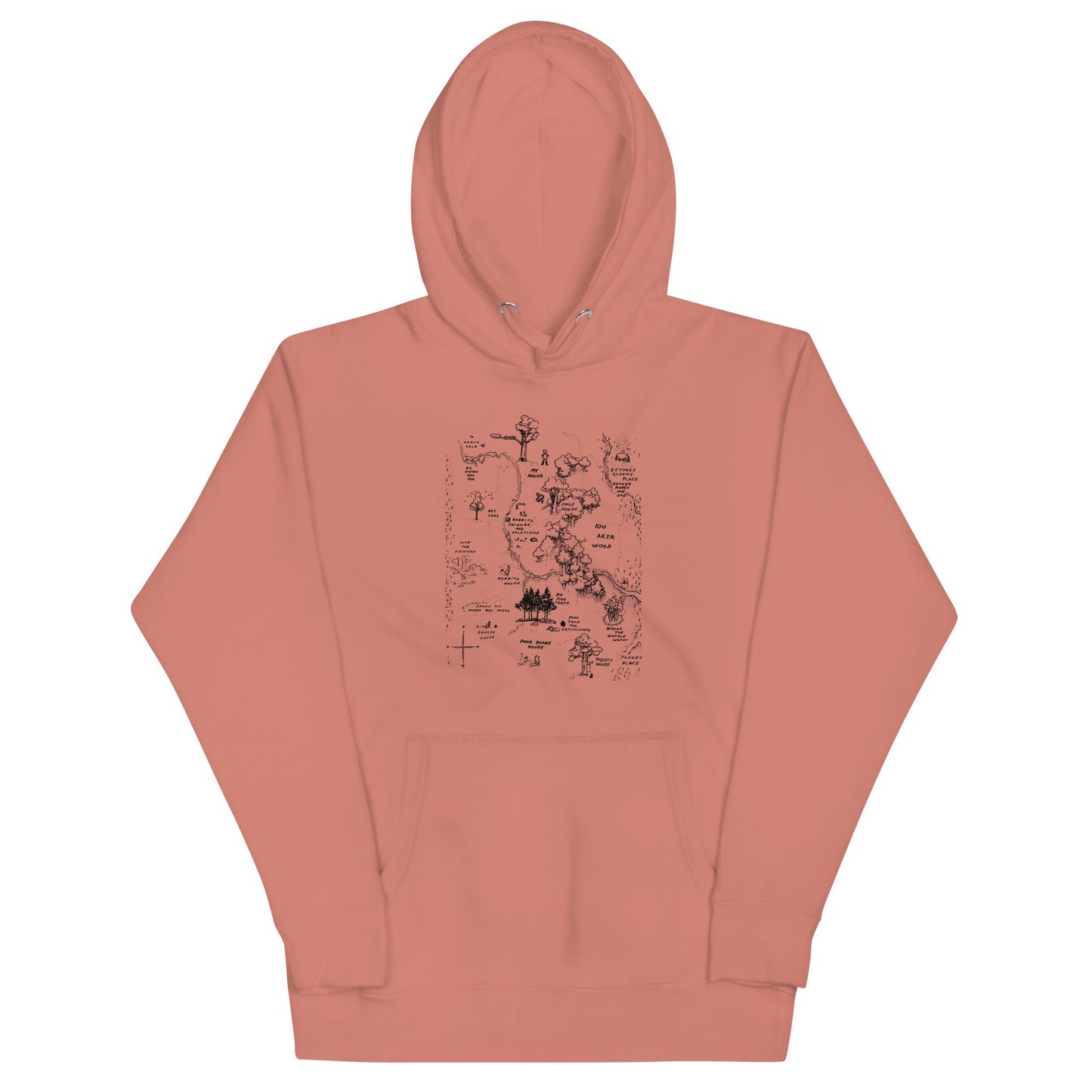 100 Acre Map Unisex Hoodie