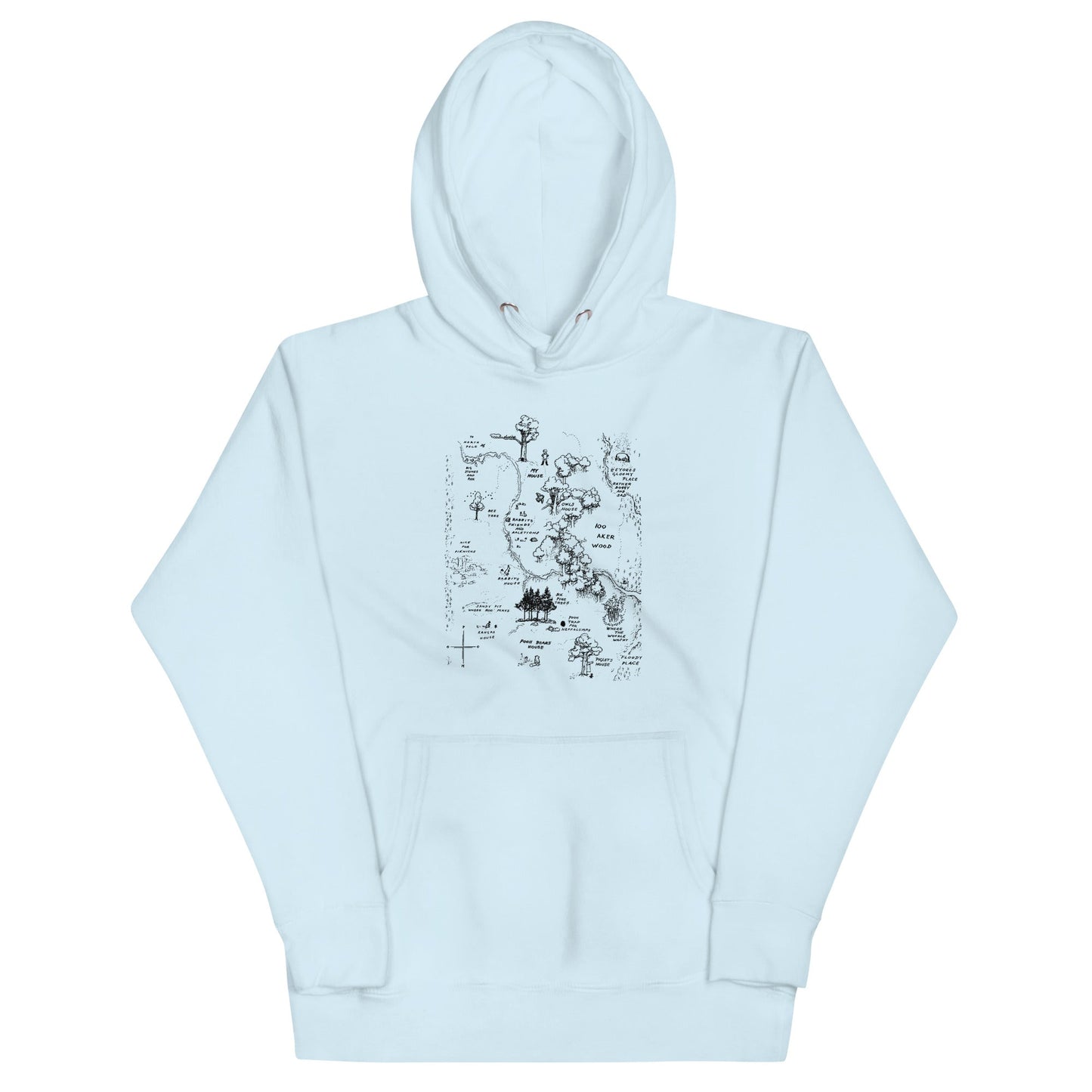 100 Acre Map Unisex Hoodie