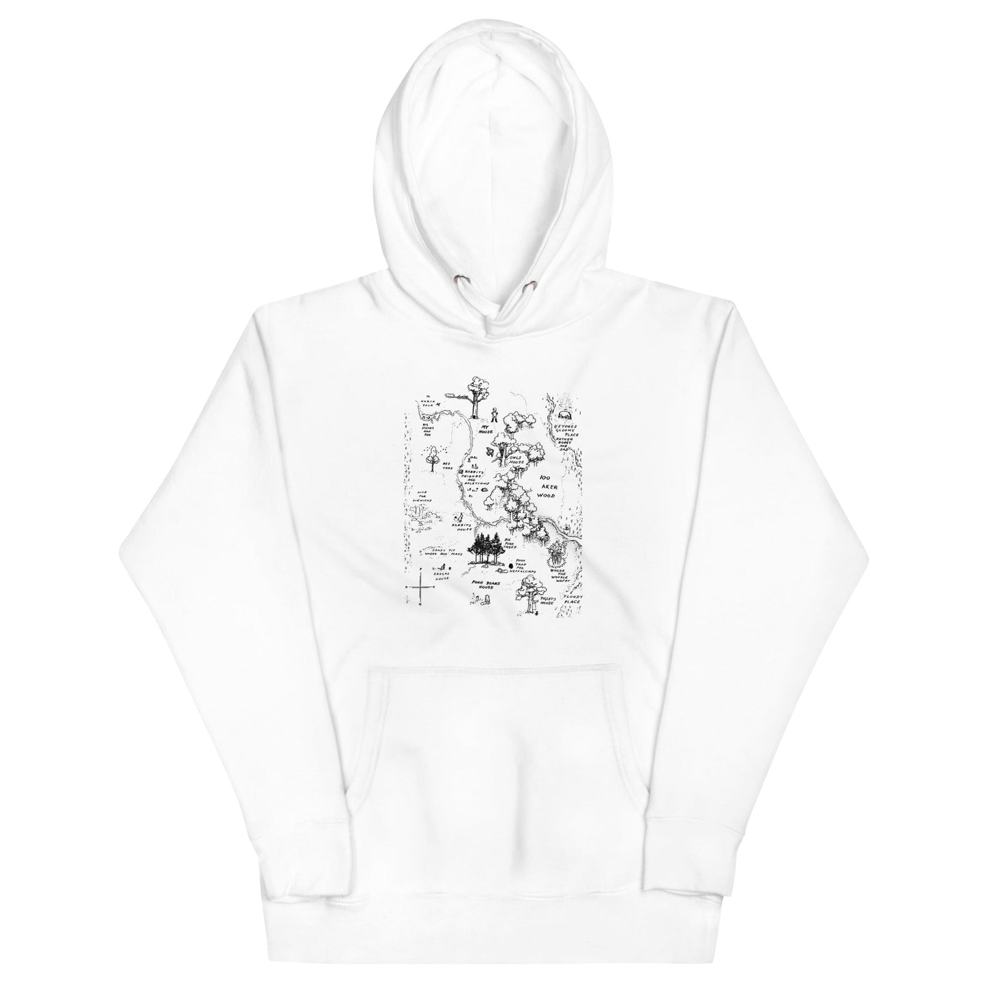 100 Acre Map Unisex Hoodie