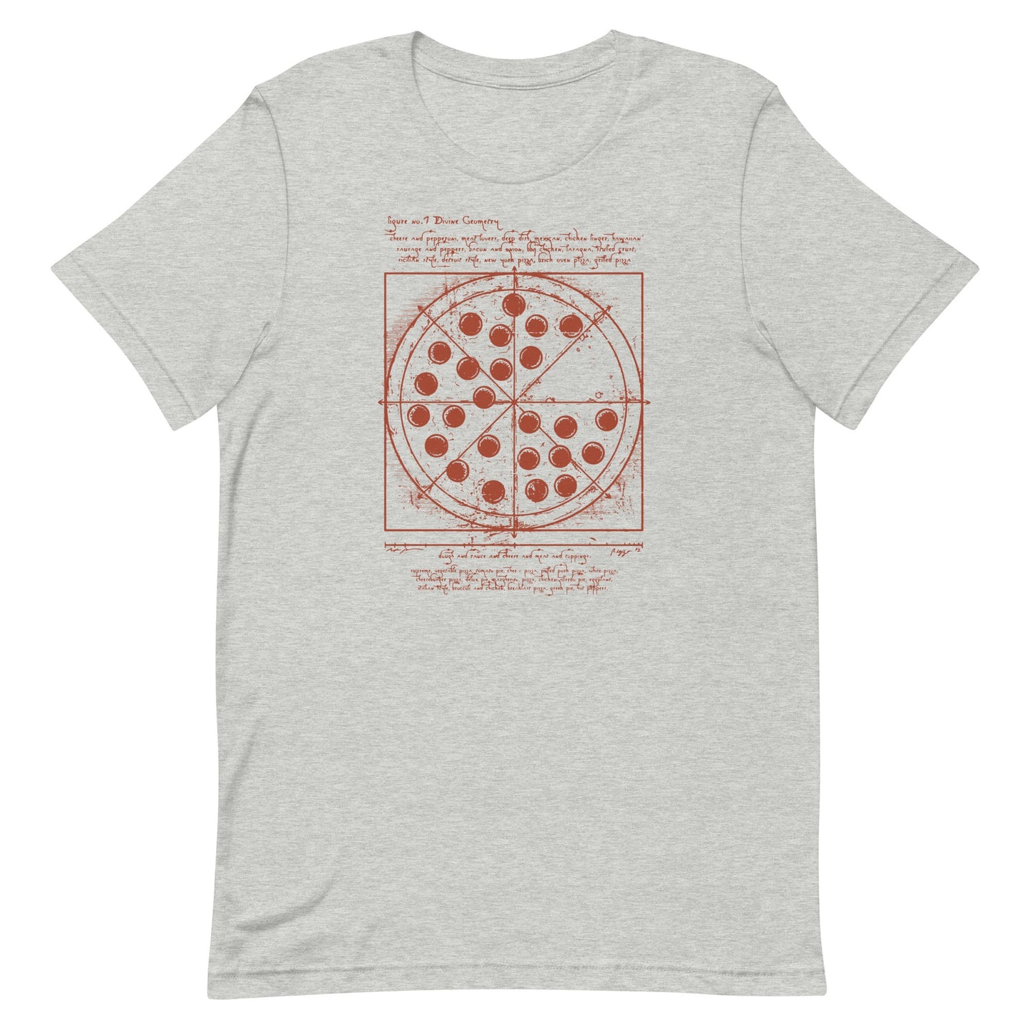 Vitruvian Pizza Men's Signature Tee