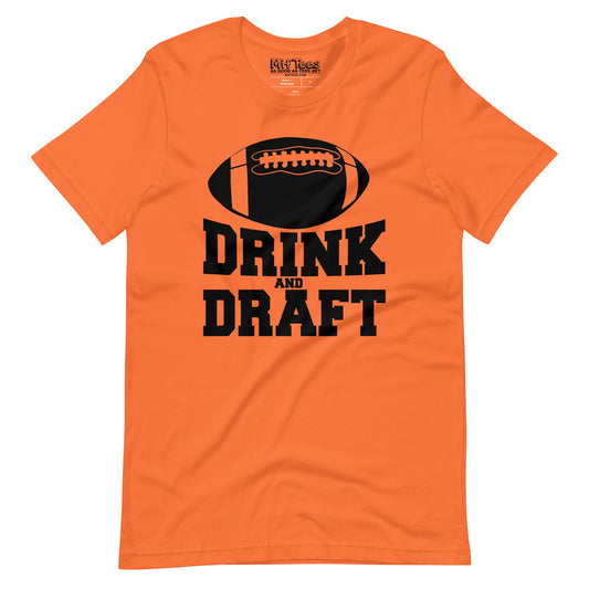 Drink and Draft Fantasy Football t-shirt Style001