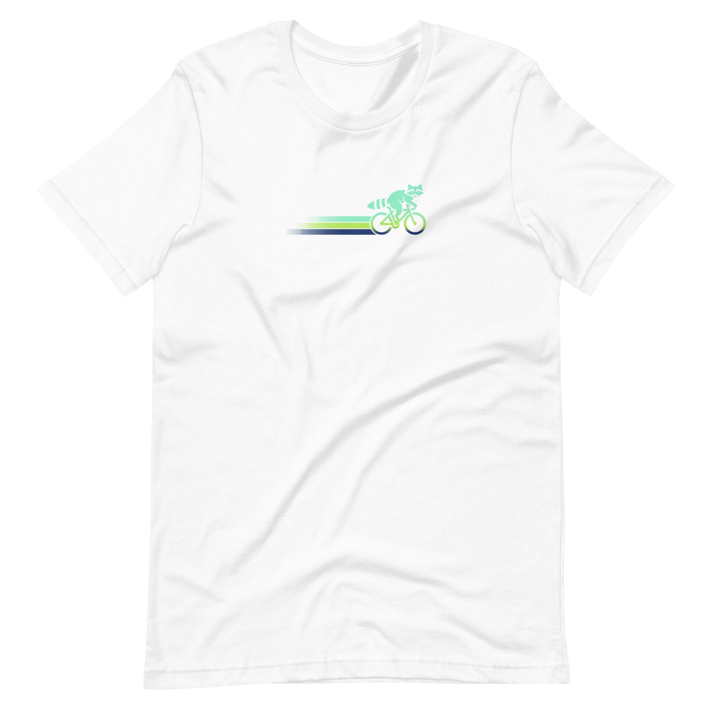 Woodland Cyclist Raccoon - Unisex T-shirt