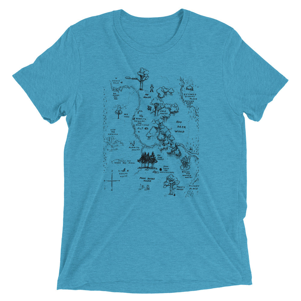 100 Acre Map Men's Tri-Blend Tee