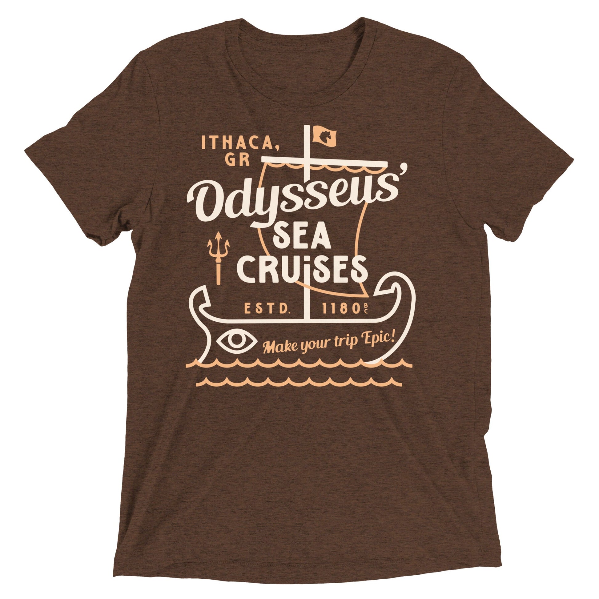 Odysseus Sea Cruises Men's Tri-Blend Tee