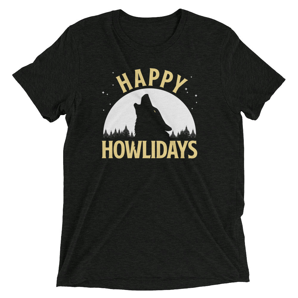 Happy Howlidays Men's Tri-Blend Tee