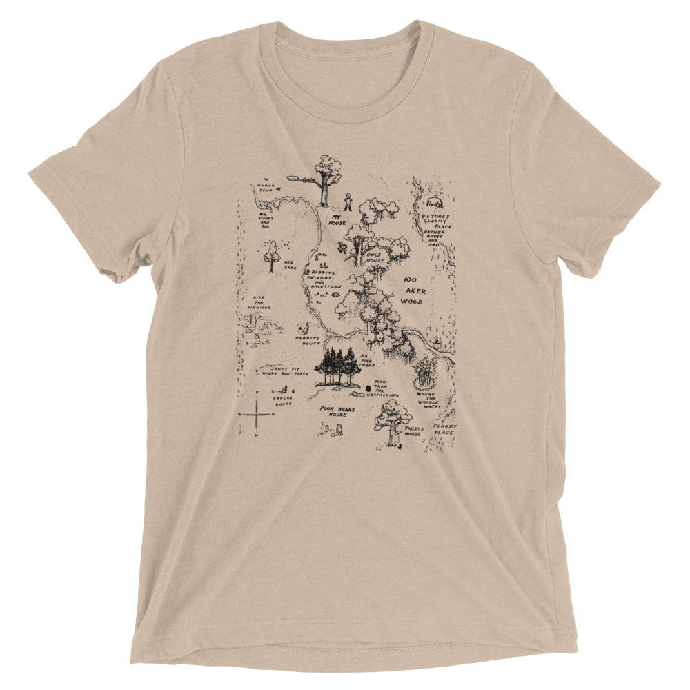 100 Acre Map Men's Tri-Blend Tee