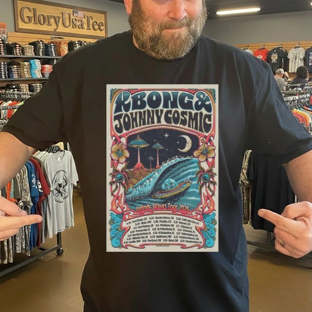 KBong And And Johnny Cosmic 2026 Infinite Waves Tour Shirt