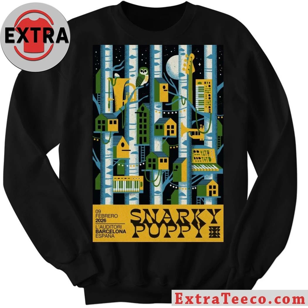 Poster Snarky Puppy At L’Auditori In Barcelona, Spain On Feb 9, 2026 T-Shirt