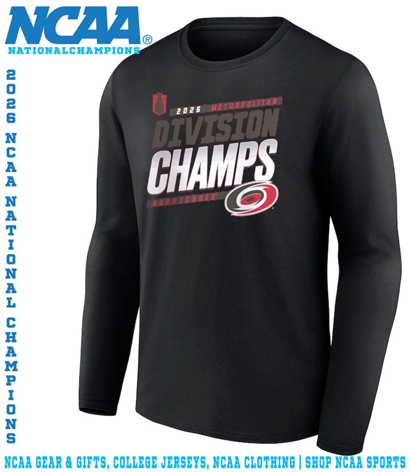 Carolina Hurricanes 2026 Metropolitan Division Champions shirt