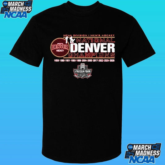 Denver Pioneers Men’s Hockey 11-time National Champs Shirt