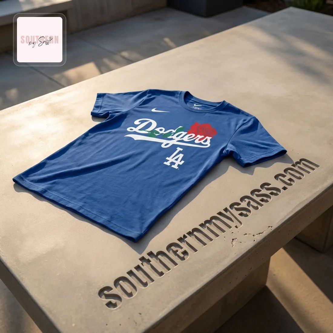 Los Angeles Dodgers LA Rose Date Night 3D T-Shirt