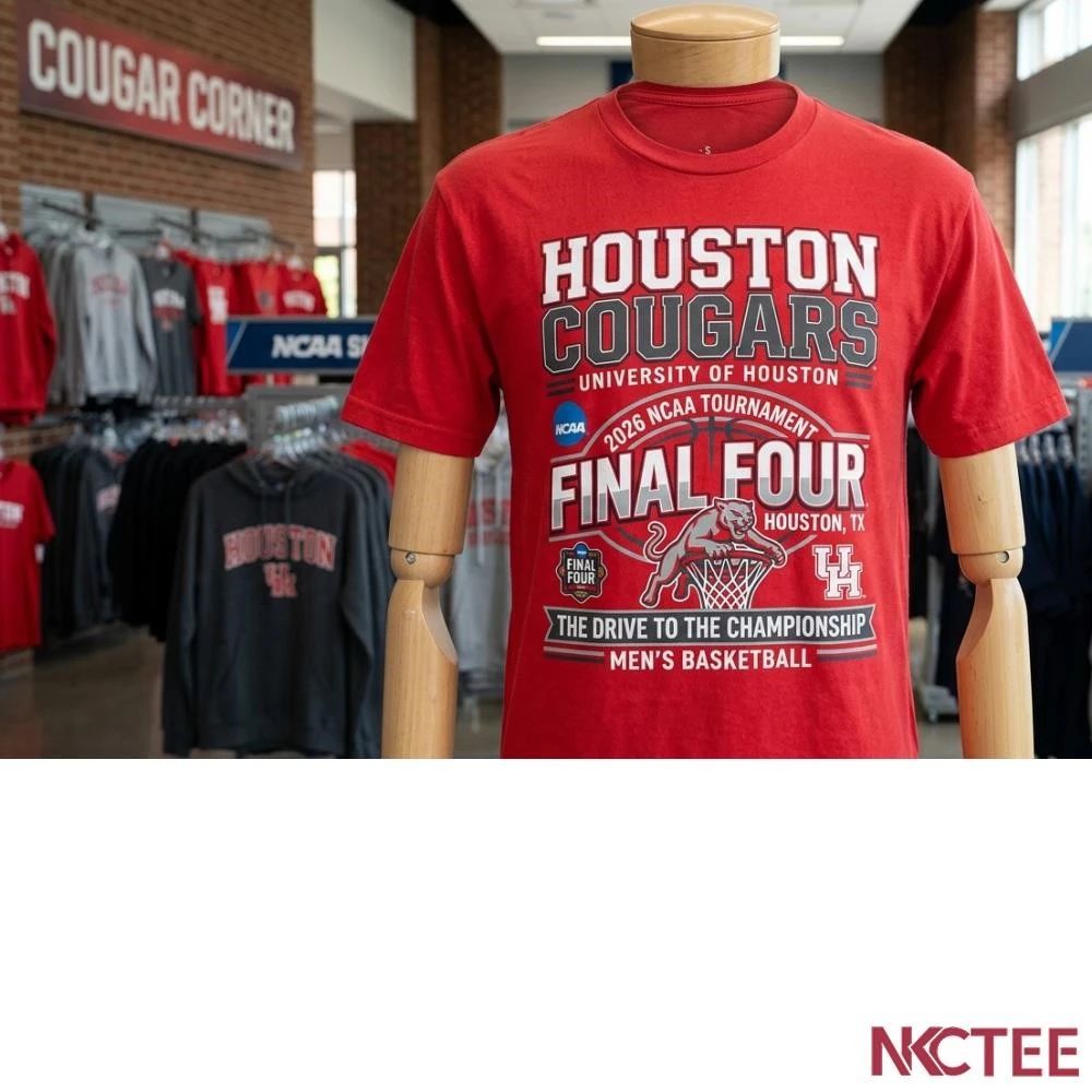 NKCtees 2026 NCAA Tournament Final Four Houston Cougars men’s basketball shirt