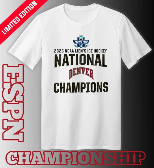 University Of Denver 2026 NCAA DI Men’s Ice Hockey National Champions T-Shirt