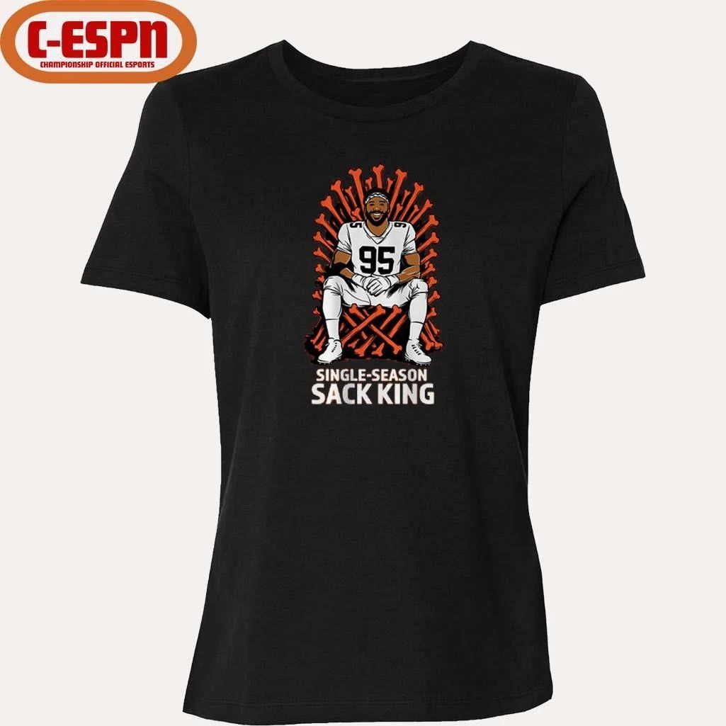 95 Myles Garrett Single-Season Sack King Shirt