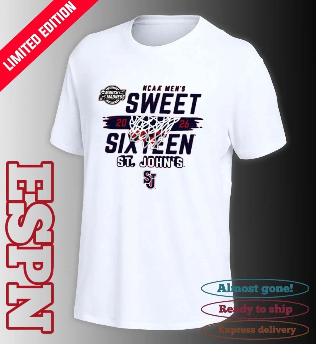 St. John’s University Men’s Basketball 2026 Sweet 16 Bound Shirt