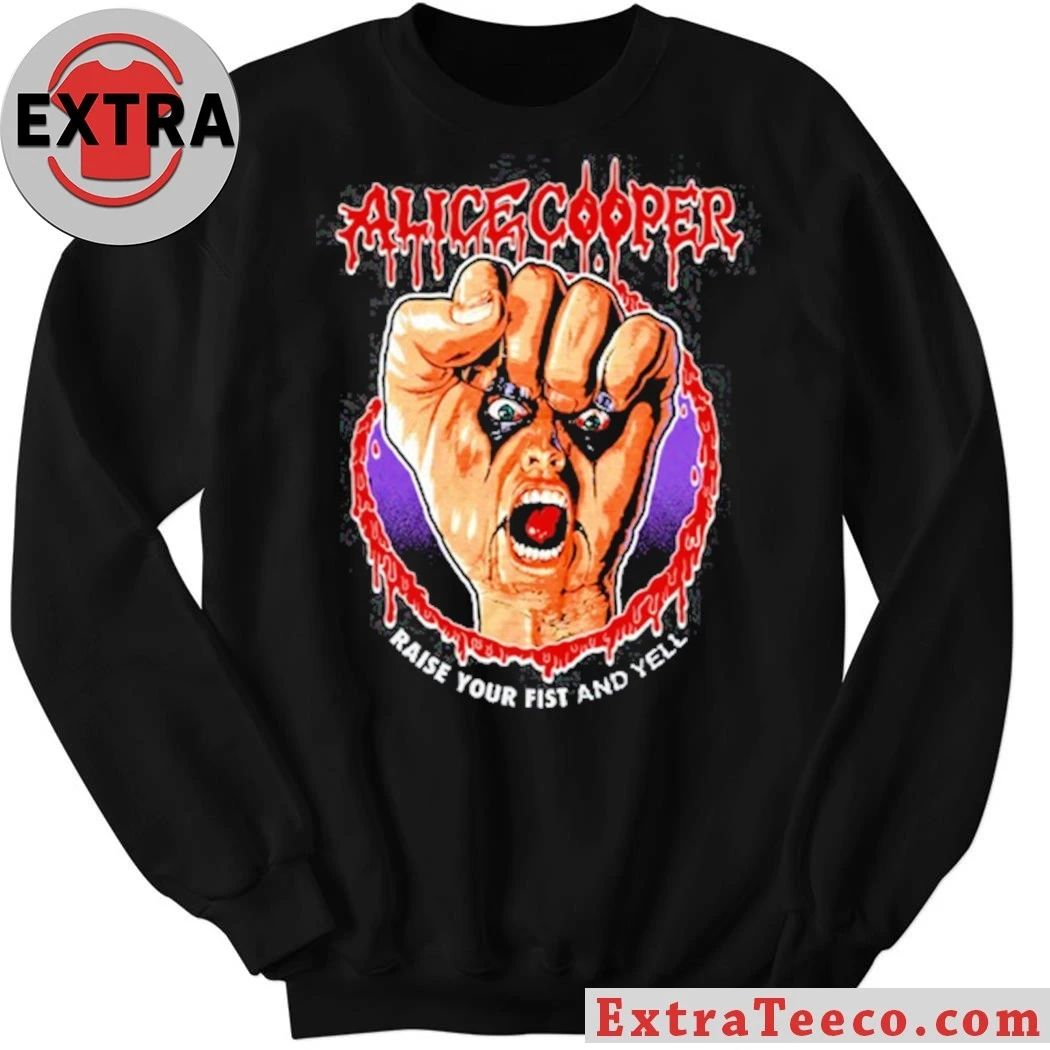 Raise Your Fist And Yell Vignette by Alice Cooper Shirt