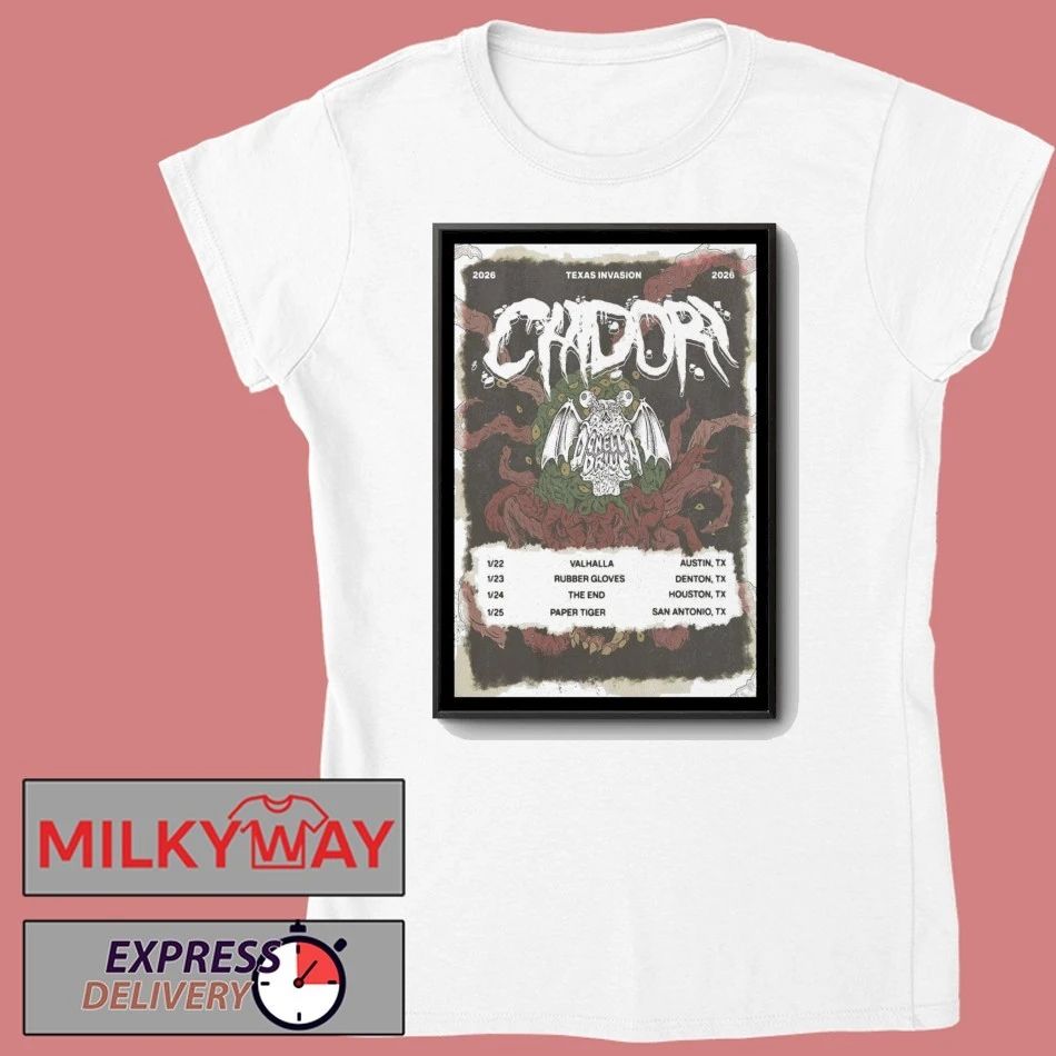 Chidori Texas Invasion Tour 2026 Poster shirt