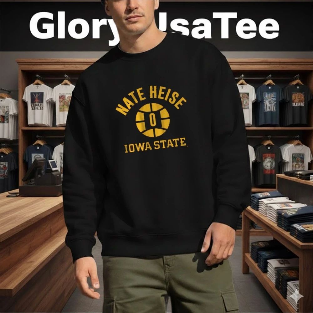Iowa State Basketball Nate Heise Name Number Ball Shirt