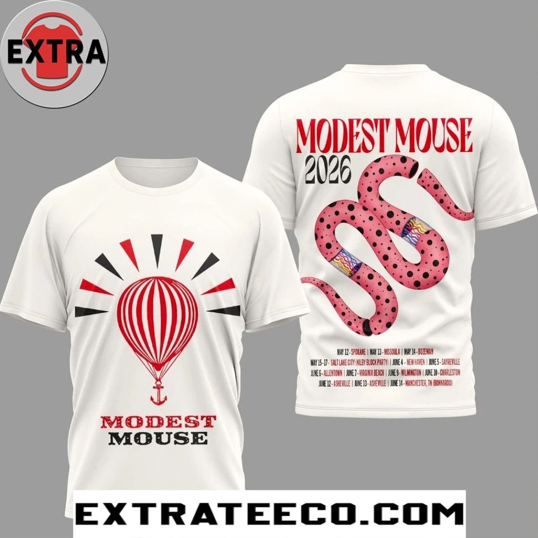 Modest Mouse 2026 North American tour Two Sided Shirt