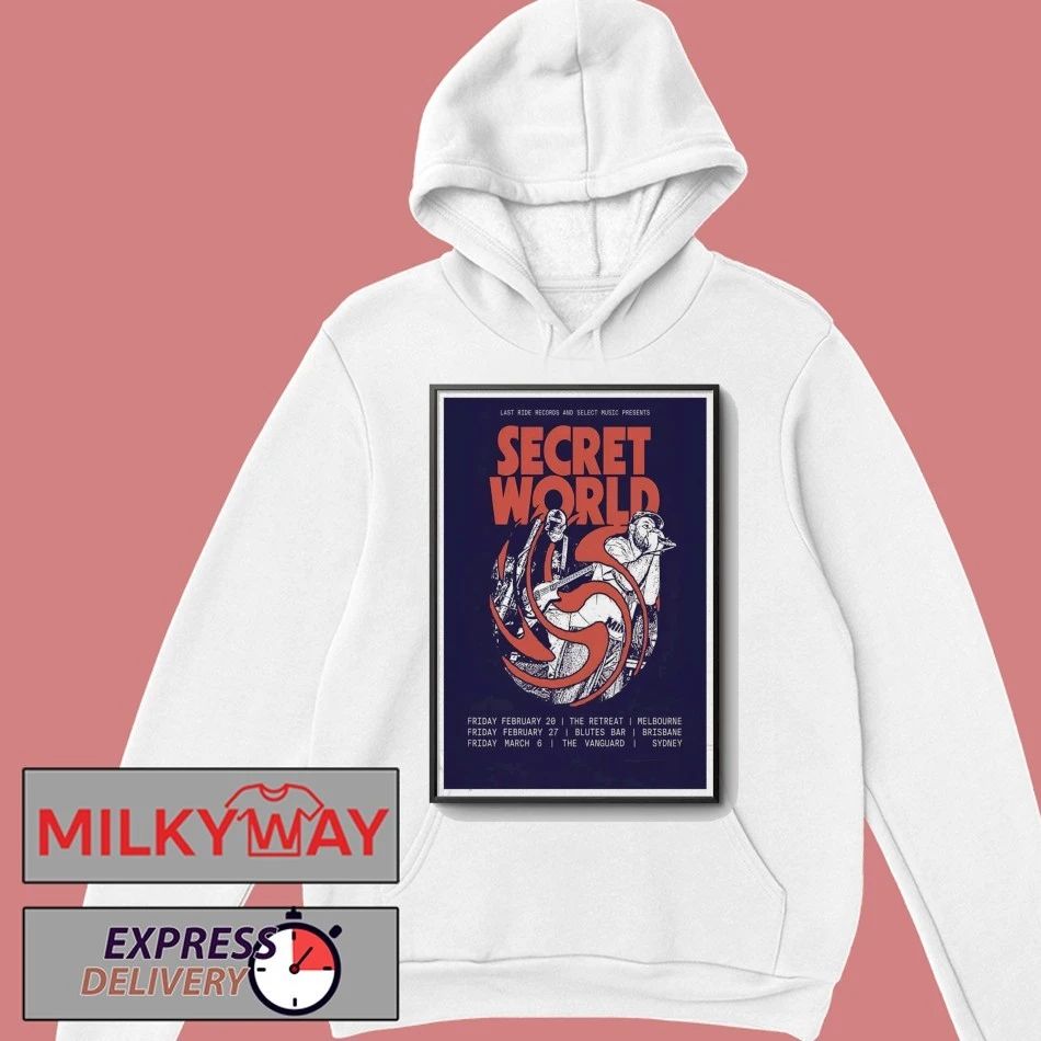 Secret World Australia 2026 Tour Poster shirt