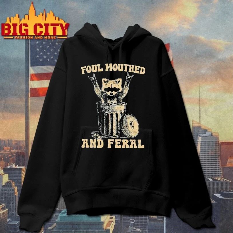 Foul Mouthed and Feral Raccoon T-shirt