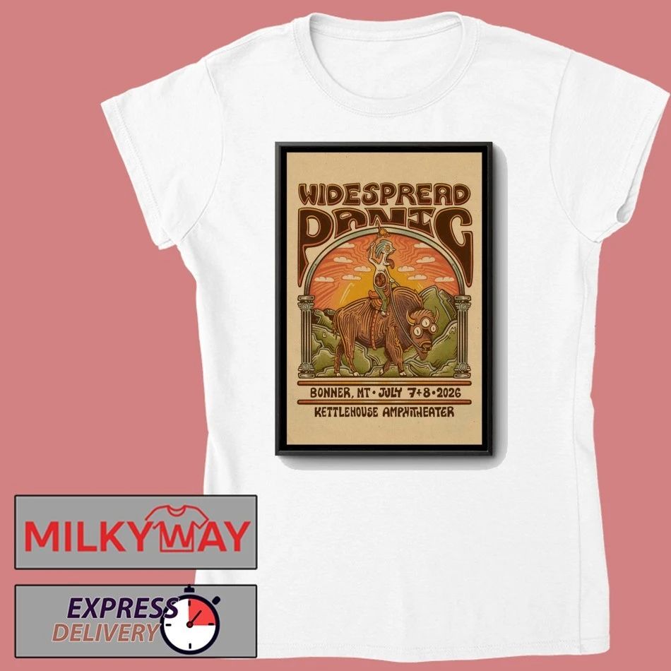 Widespread Panic KettleHouse Amphitheater In Bonner MT Jul 7-8 2026 Poster shirt