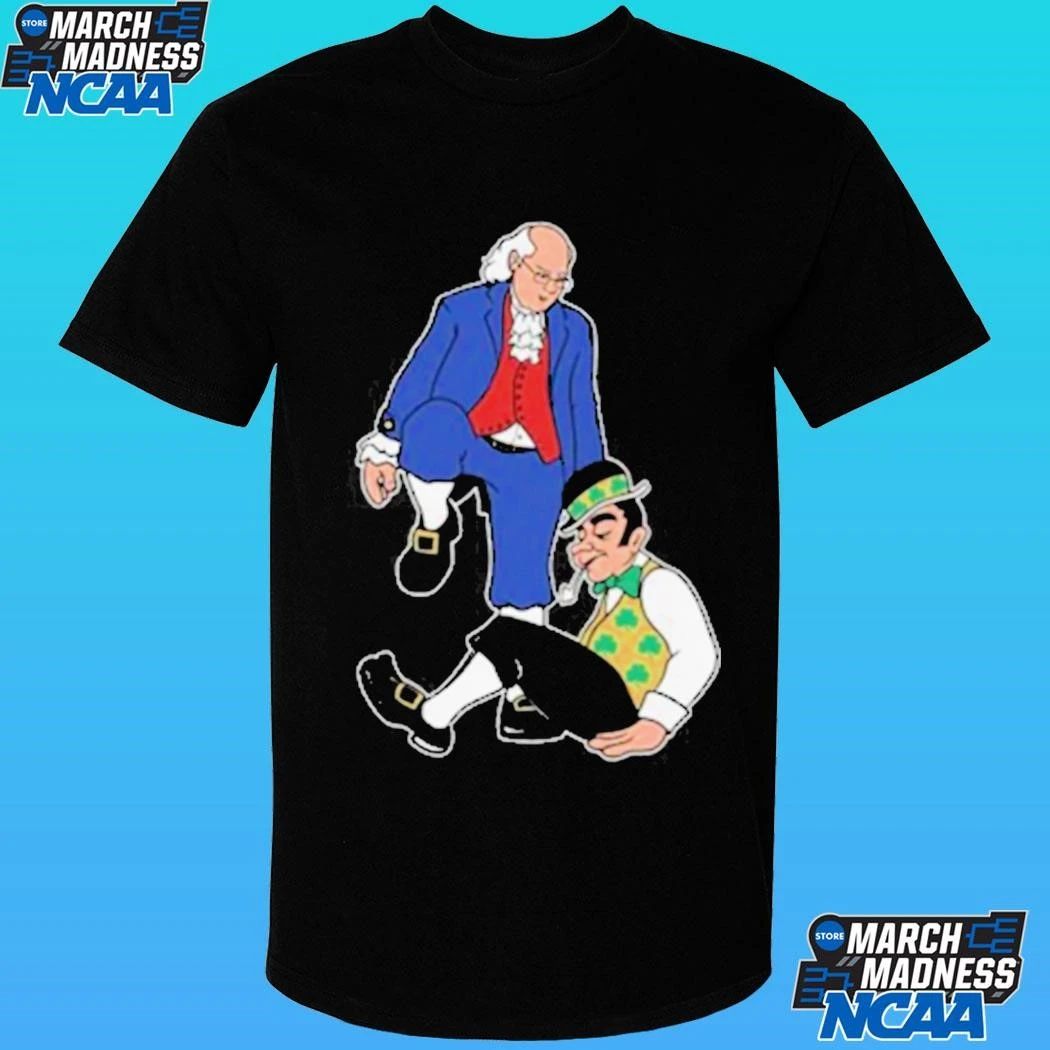 Philadelphia 76ers Ben Franklin Stepover Boston Celtics Mascot Shirt