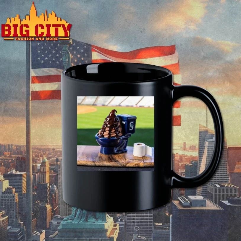 Mariners Big Dumper Sundae Chocolate Ice Cream Toilet T-shirt
