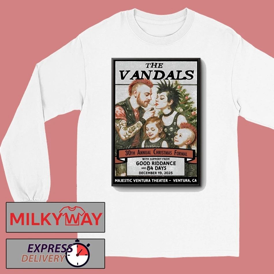 The Vandals December 19 2025 Majestic Ventura Theater in Ventura CA Poster shirt