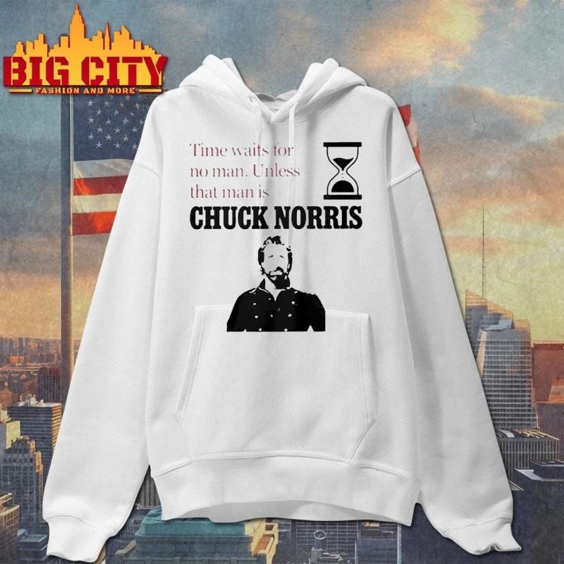 Time Waits For No Man Unless That Man Is Chuck Norris 2026 Classic Shirt