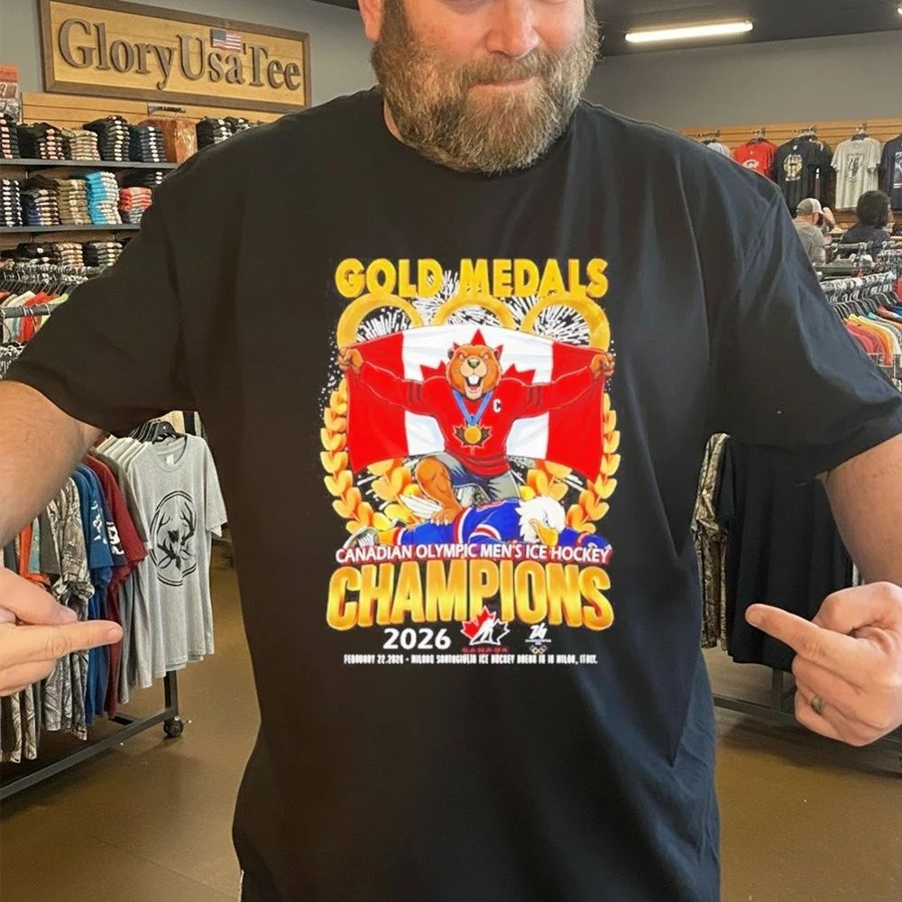 Gold Medals Canadian Olympic Men’s Ice Hockey Champions 2026 Shirt